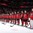 MONTREAL, CANADA - JANUARY 4: Canadian players look on during the national anthem after a 5-2 semifinal round win over Sweden at the 2017 IIHF World Junior Championship. (Photo by Andre Ringuette/HHOF-IIHF Images)

